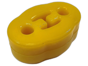 Подушка крепления глушителя средняя фигурная LANOS Полиуретан ЖЕЛТЫЙ